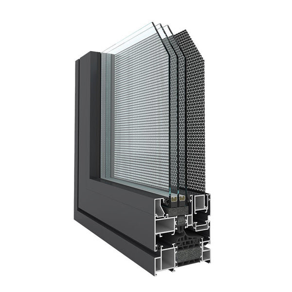 X95Window/Door Screen Integrated Series Dual-action Window & Fixed Window Assembly/Light commercial window/Architectural Aluminum Thermal-Break Tilt & Turn Windows