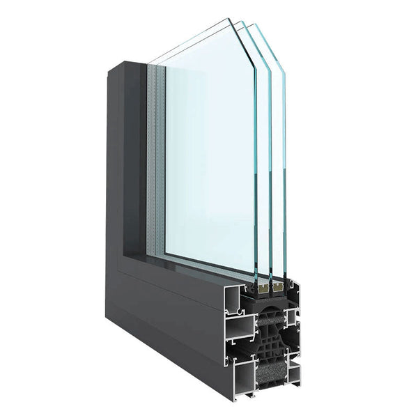 X76 Villa Series Fixed Window/Light commercial window/ Architectural Aluminum Thermal-Break picture Windows