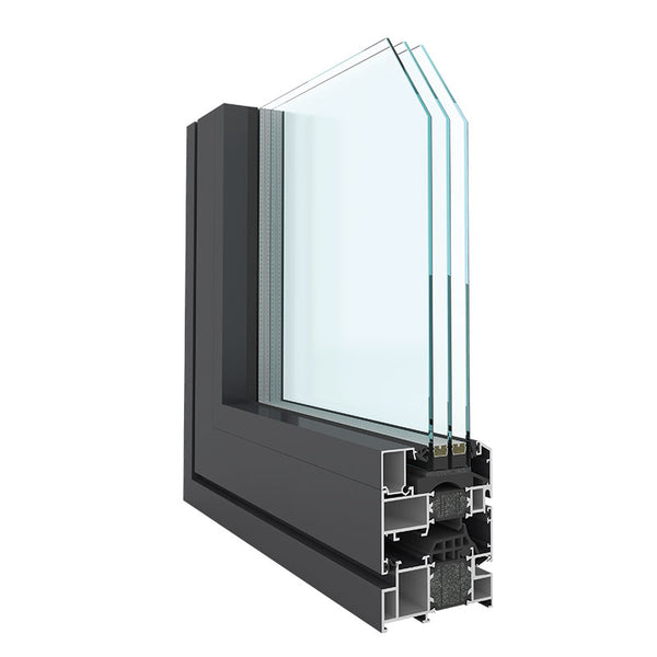X80 Affordable Luxury Series Dual-action Window & Fixed Window Assembly/Light commercial window/Architectural Aluminum Thermal-Break Tilt & Turn Windows