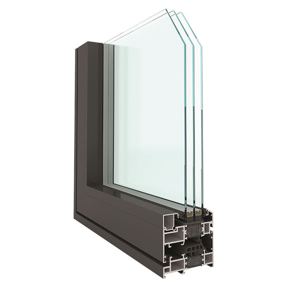 ZB80 Modern Slim Series Aluminum Thermal-Break Tilt & Turn Windows